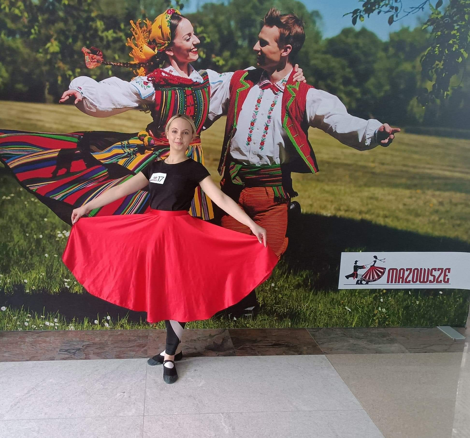 Patrycja Pielech podczas rekrutacji do zespołu Mazowsze