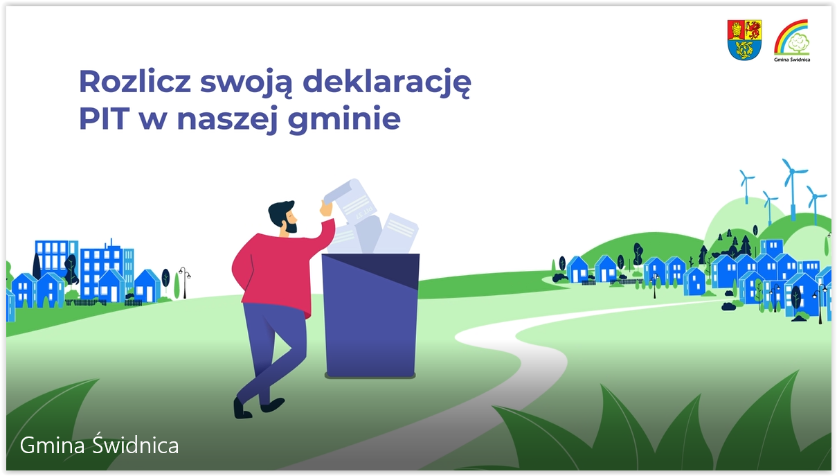 Infografika rozlicz swoją deklaracje pit w naszej gminie