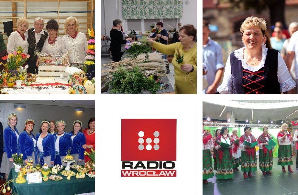 Grafika ilustrująca koło gospodyń z różnych regionów Dolnego Śląska