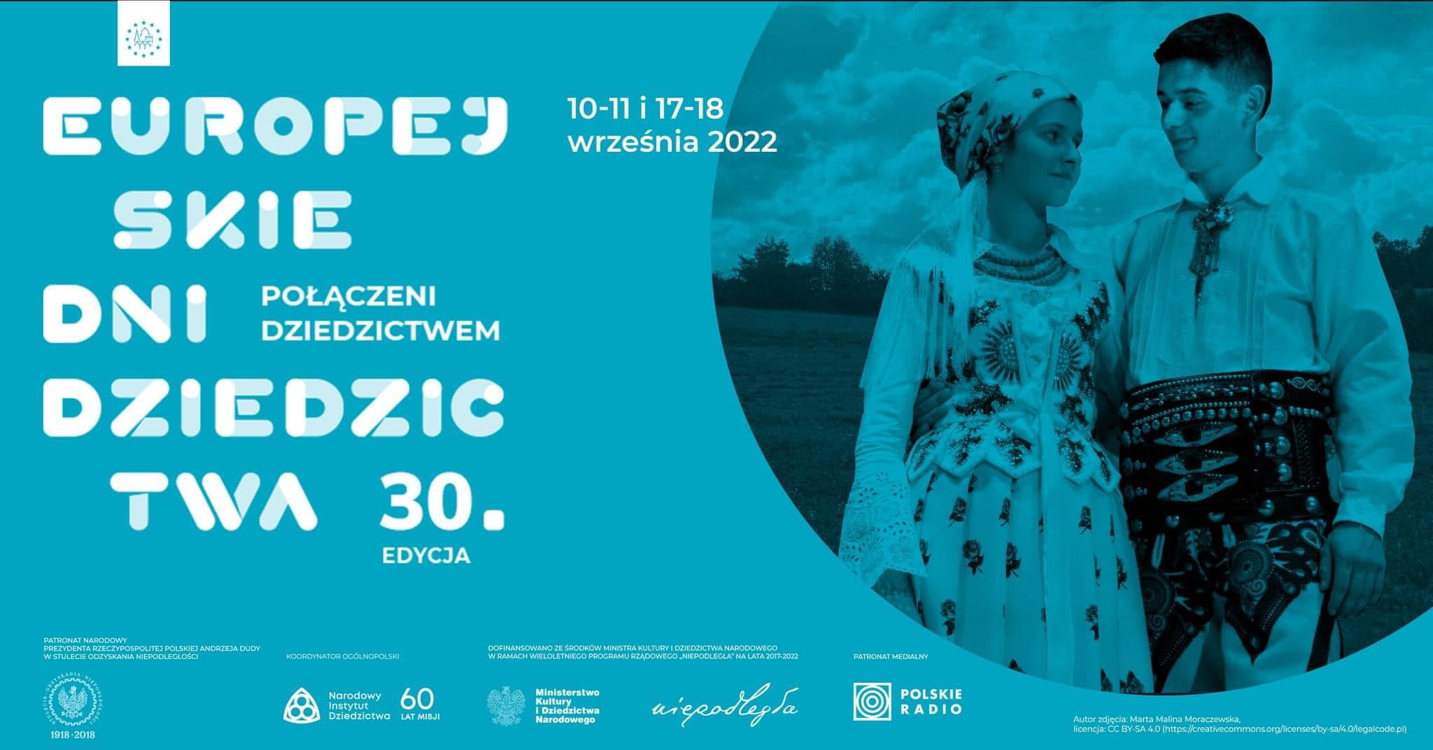 Plakat z zapowiedzią Europejskich Dni Dziedzictwa w Krzyżowej