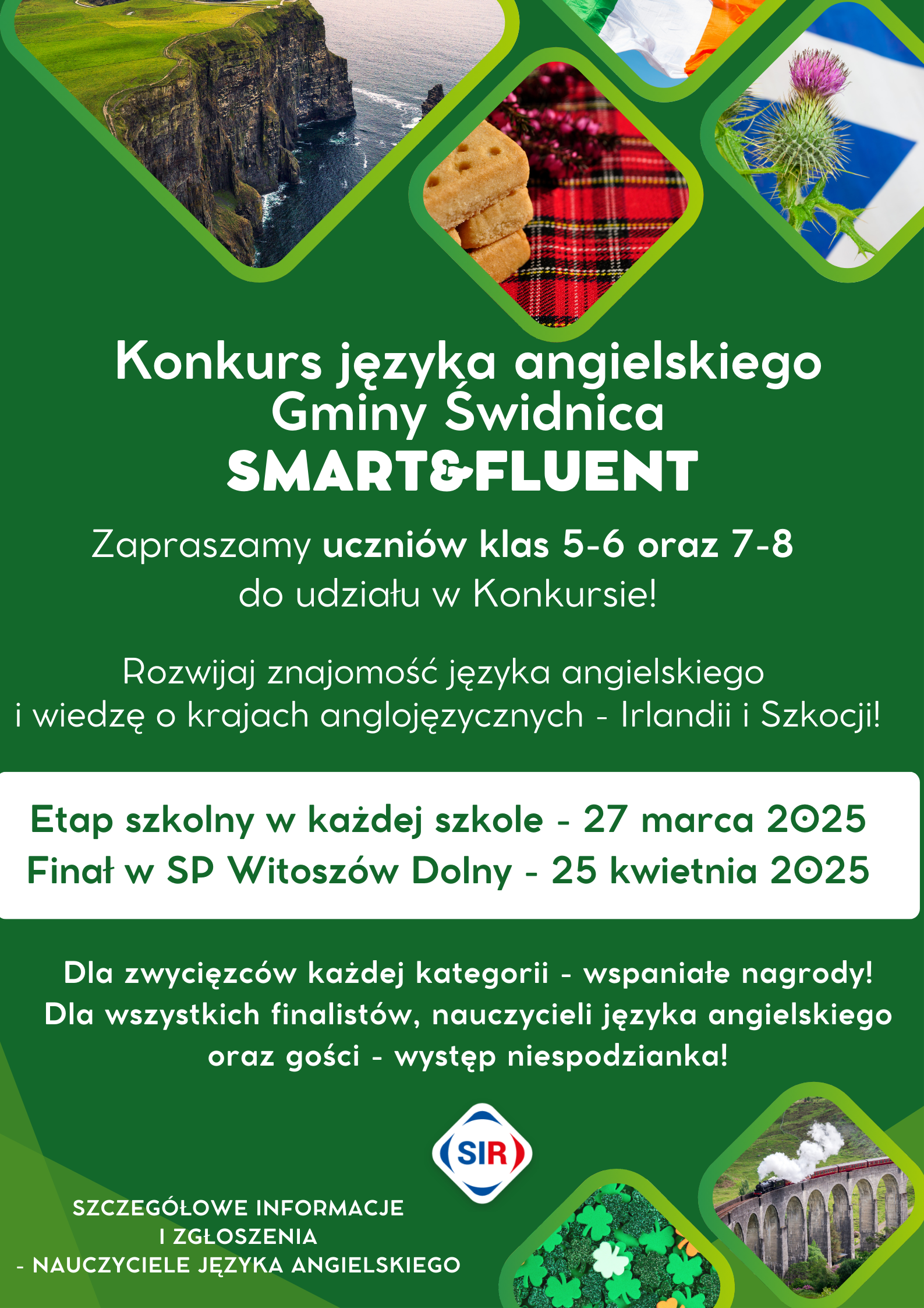 Plakat konkurs języka angielskiego