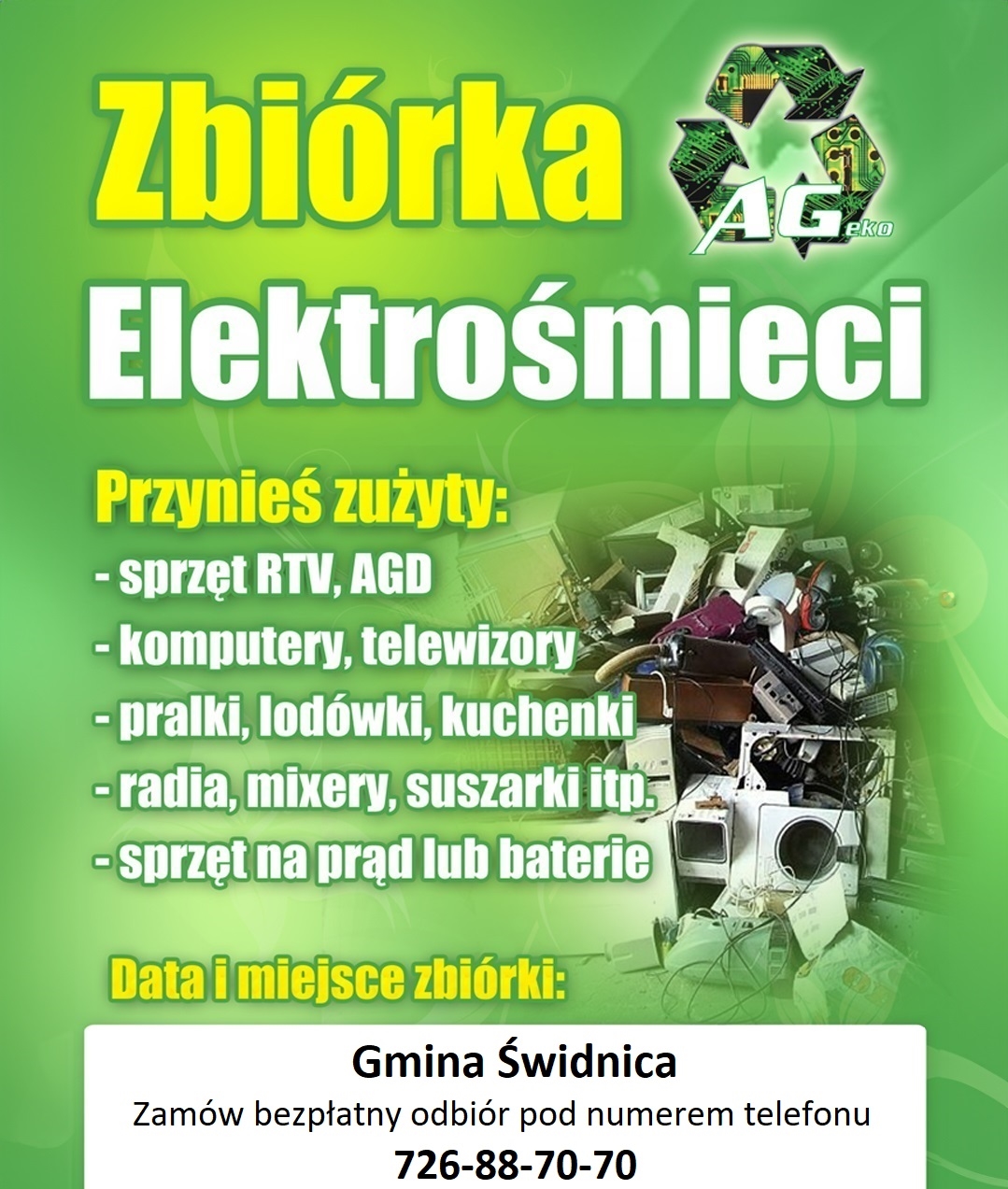 Infografika zbiórka odpadów wielkogabarytowych