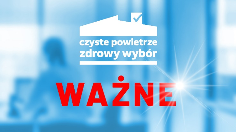 Infografika czyste powietrze z napisem ważne w kolorze czerwonym