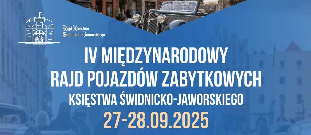 Infografika zabytkowy rajd motoryzacji