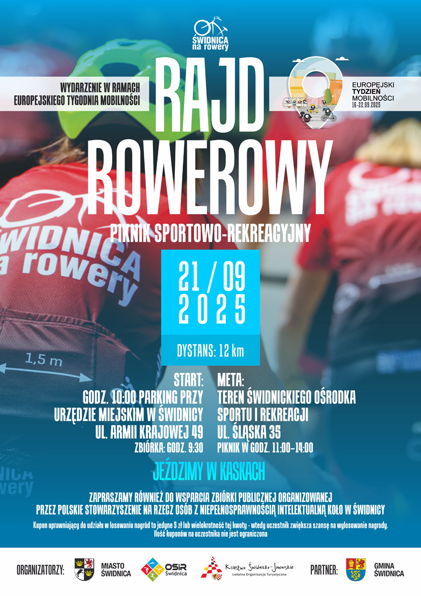 Infografika rajd rowerowy