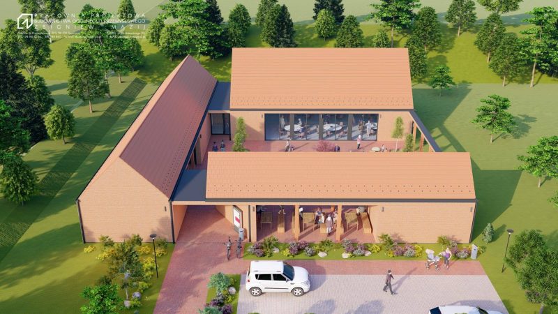 Wizualizacja świetlicy w Boleścinie