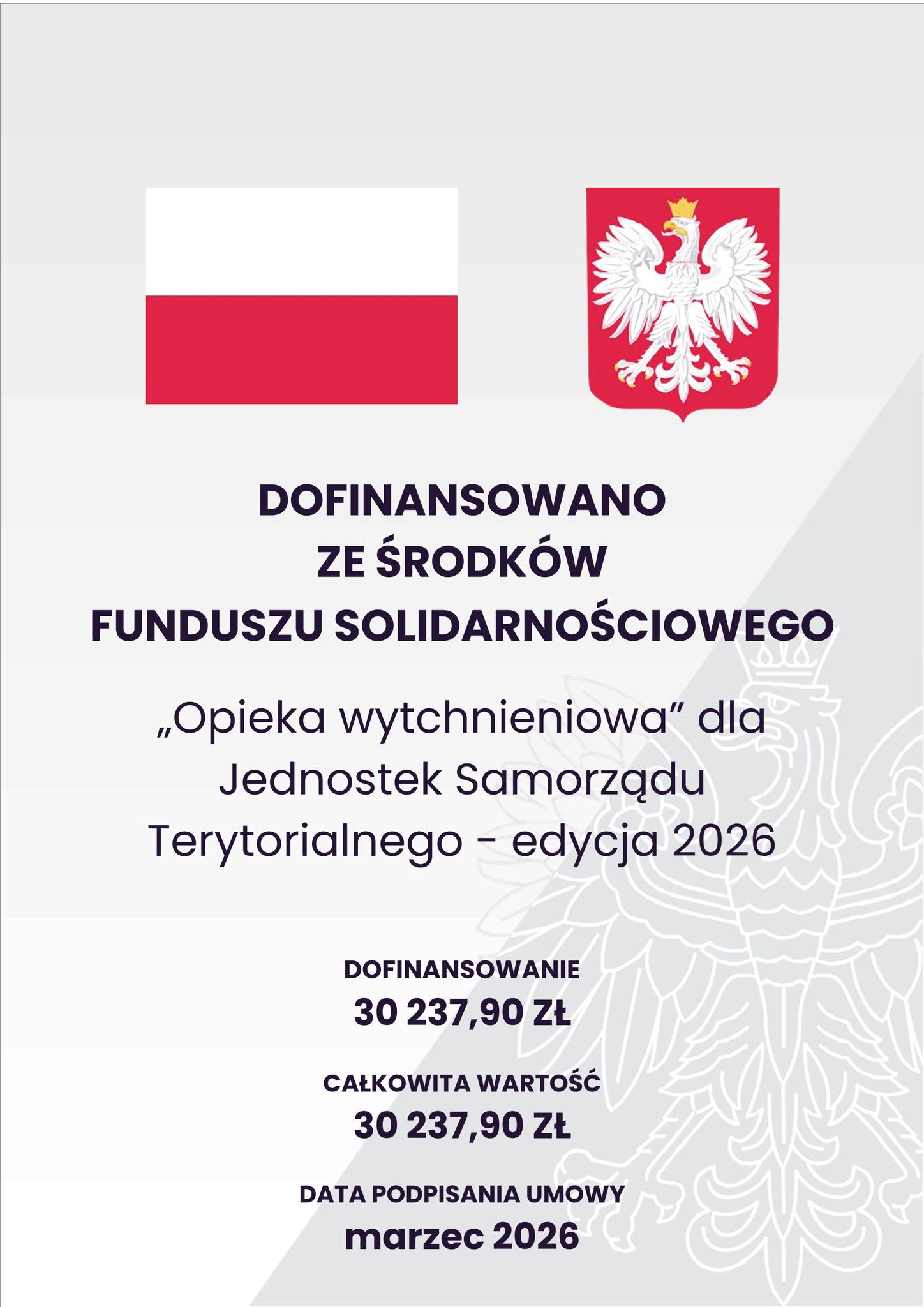 Infografika projektu opieki wytchnieniowej