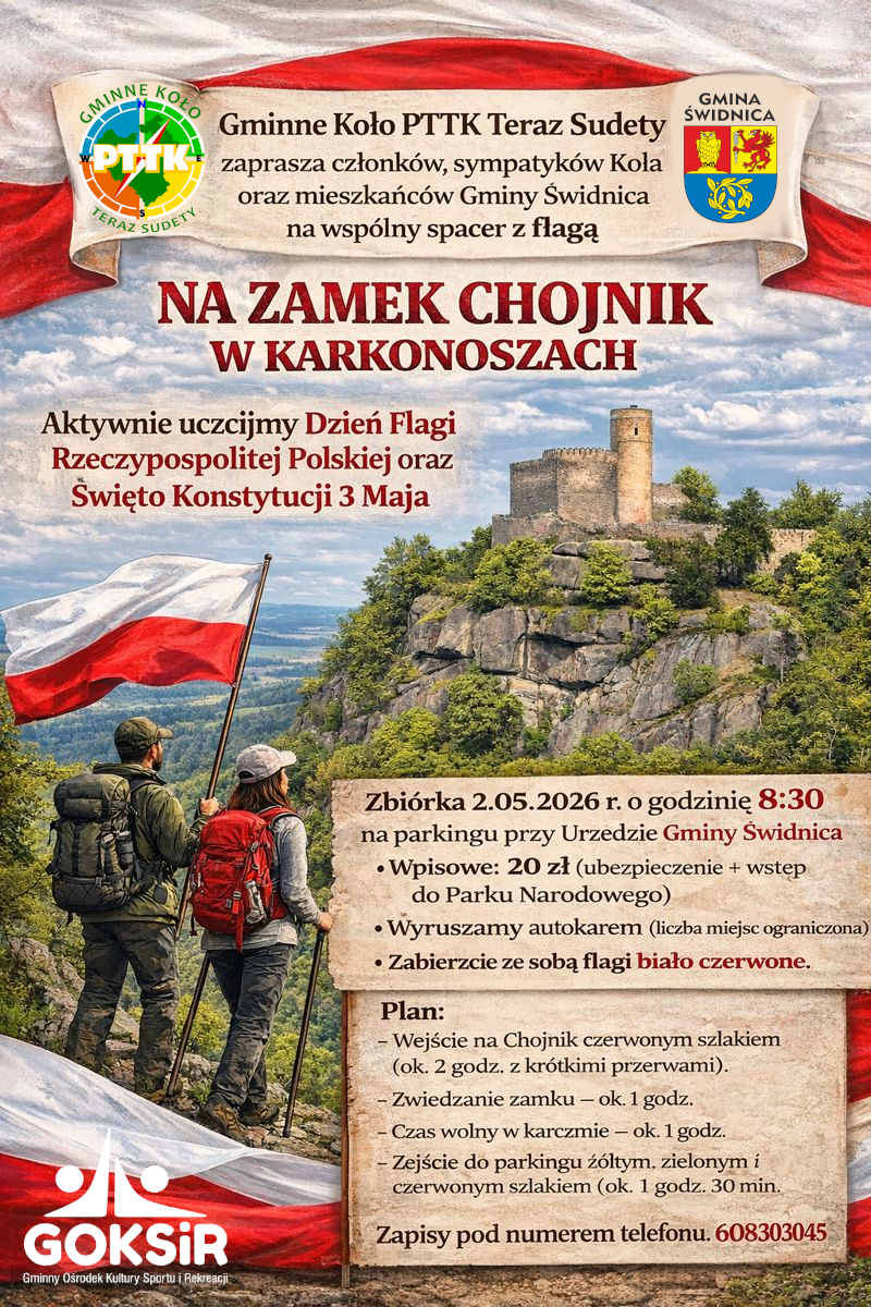 Grafika rajd na zamek Chojnik