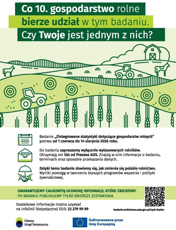 Plakat badanie statystyczne GUS