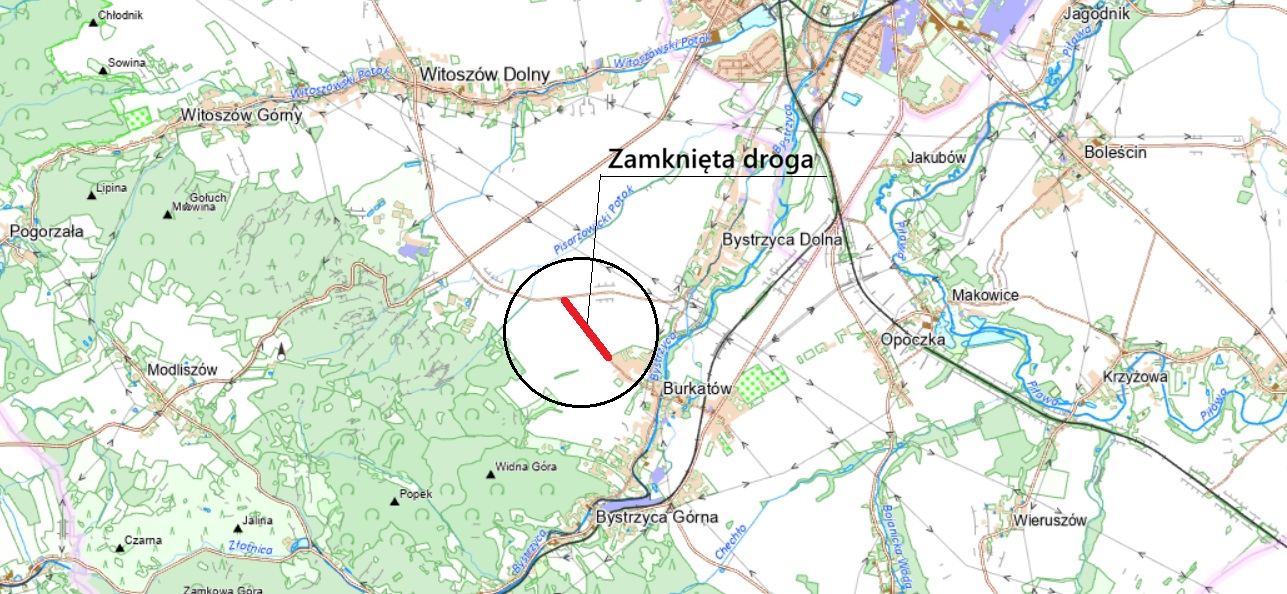 Grafika z mapą