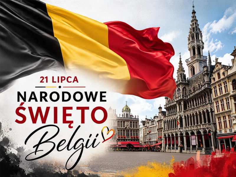 Infografika Narodowe Święto Belgii 21 lipca
