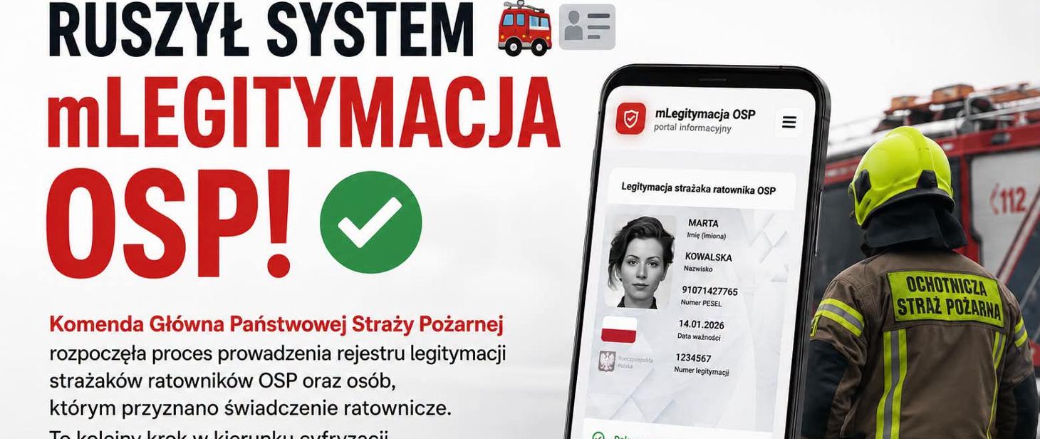 Cyfrowa legitymacja dla strażaka ochotnika