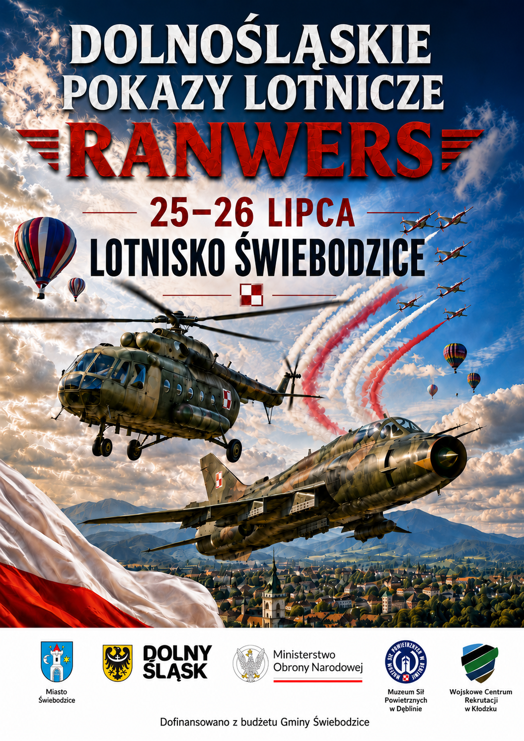 Plakat pokazy lotnicze